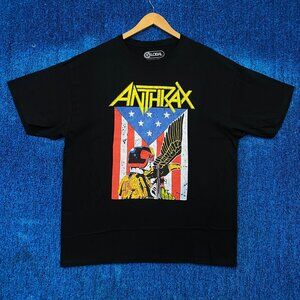 Anthrax I Am the Law Among the Living Thrash Metal Tee XL